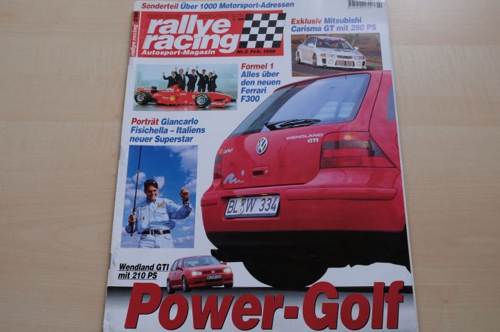 Deckblatt Rallye Racing (02/1998)